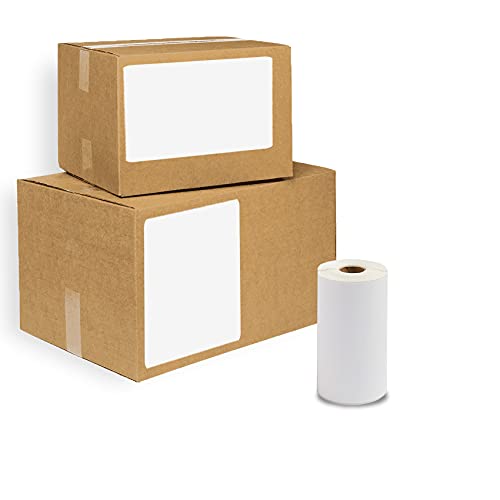 Thermo-Etiketten 4x6 Thermo--Etiketten 4x6 1 Rolle mit 250 Aufklebern 2,5 cm Kern blanko -Etiketten selbstklebend perforiert Versand-Etiketten Cover