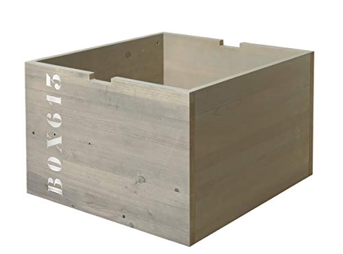 TIROIR À Jouets avec roulettes Basic Wood Gravel Wash (BOX613) Cover