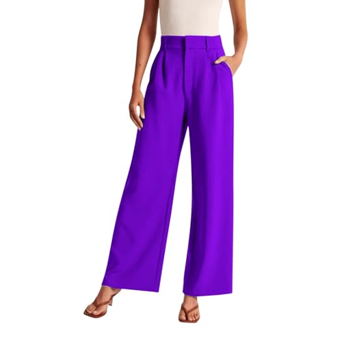 Pantalon d'été Palazzo en lin anti-chaleur pantalon ample femme
