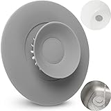 Fácil de instalar. - Indispensable. El tapón para fregadero garantiza un lavado y baño sin fugas y filtra el pelo, los restos de comida y la suciedad al drenar el agua.