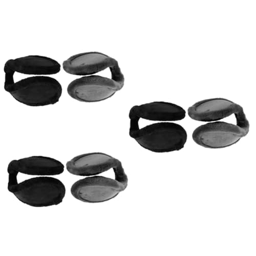 Orejeras de felpa LIFKOME de diseño trasero antiviento para invierno pack de 6 piezas