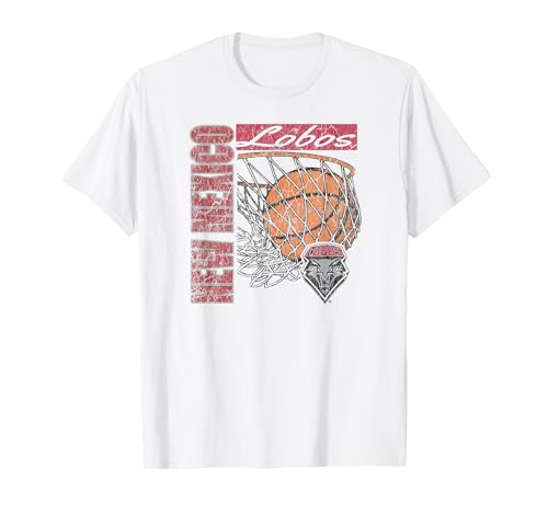New Mexico Lobos Vintage Basketball 90's White T-Shirt