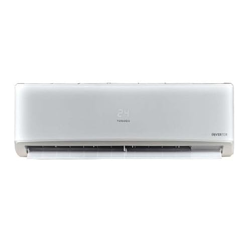 TORNADO Split Air Conditioner 3 HP Cool - Heat Inverter, Hidden Digital Display, Turbo Function, Defrost Function, Auto swing, Sleep Mode,Self Diagnose, (Turkey) White TY-VX24BEE