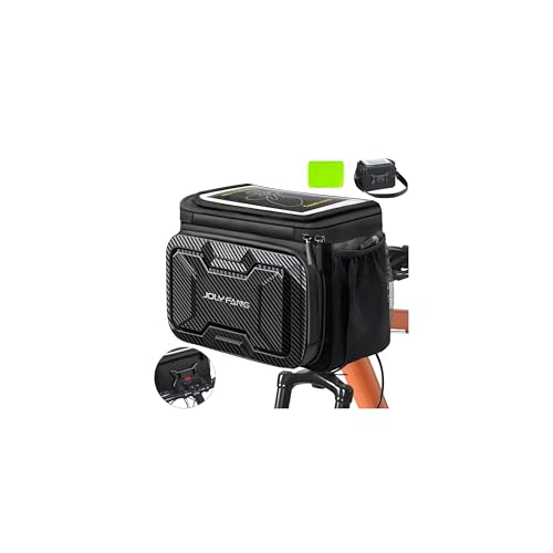 Sacoche guidon vélo imperméable 7L : protection totale avec fenêtre tactile smartphone