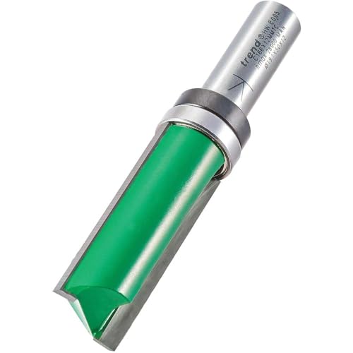 Image of Trend CraftPro Guided Profiler Router Cutter, 12mm Shank, 19.1mm Cut Diameter & 50mm Cut Length, Tungsten Carbide Tipped, C166X12MMTC