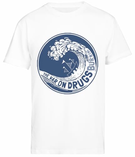 Photo de Générique The War on Drugs T-Shirt Blanc À Manches Courtes pour Hommes