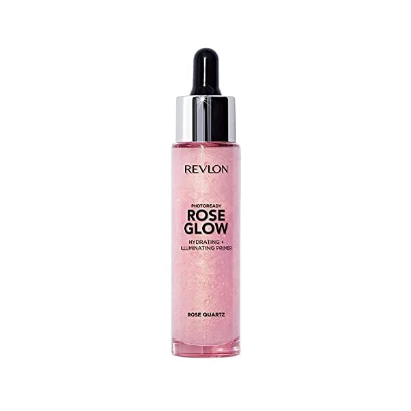 Face Primer by Revlon, PhotoReady Rose Glow Face Makeup for All Skin Types, Hydrates, Illuminates & Moisturizes, Infused…