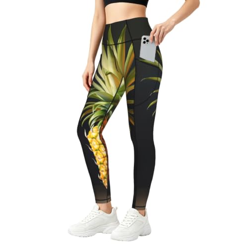 Leggings con estampado de piña mujer conjuntos perfectos para yoga y paseos diarios