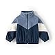 Volunboy Baby Jungen Polarfleece Jacken Durchgängigem Reißverschluss Pullover Fleecejacke Wintermantel mit Taschen(Patchwork Marineblau,2-3 Jahre,Größe 100)
