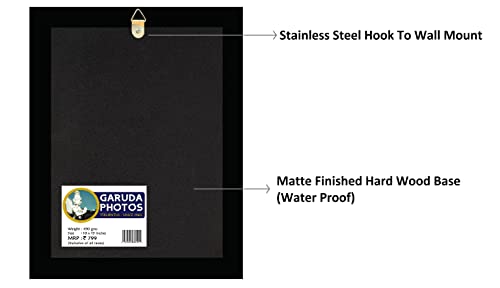 GARUDA AGENCIES Wood Photos - Baba Ramdev Ji Maharaj Ki Wall Mount Rectangular Photo Frame; Baba; Ramdev; Ram; Dev; Maha; Raj; Raja; Maharaj; Maharaja; Ji; Ki; Photos; Frames (Small 9X7 Inch), Brown