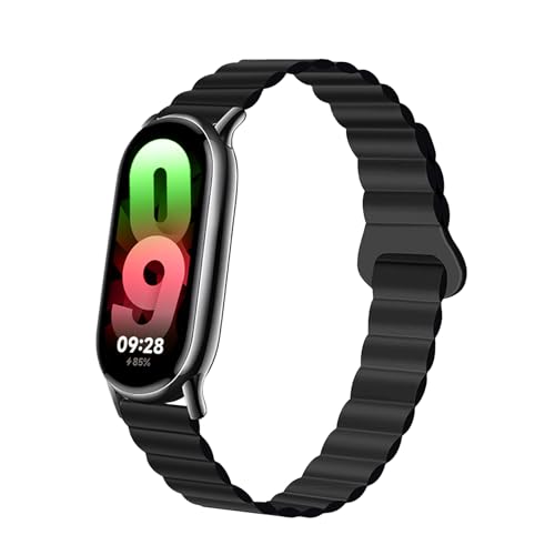 [Etsbaocy] �}�O�l�b�g�o���h Xiaomi Smart Band 10 / 9 / 8 �Ή� �o���h ���z�������[�v ���R���� �����x���g ���͂Ȏ��C�N���X�v�t�� Xiaomi Mi Band 10 / 9 / 8 �p�x���g - �u���b�N