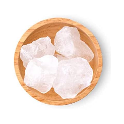 AnNafi® Alum Stone Block | White Alum Crystal Rock | Phitkari Crystal Stone of Alumbre | Natural Piedra de Alumbre Alum Stone | Shaving Stone Chunks | Tawas Stone Antiperspirant 250 Grams (9 OZ) Cover