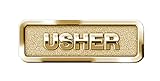 1 X Usher Badge, Brass