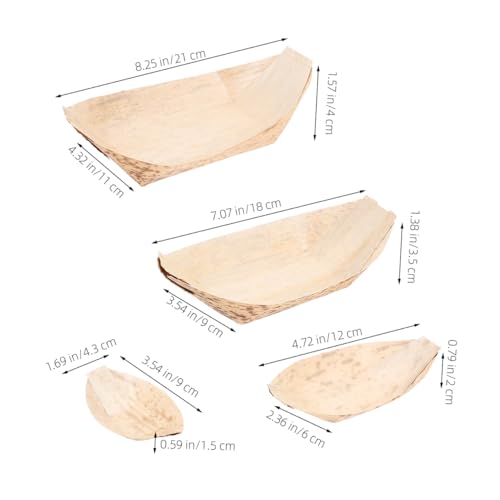Platos desechables forma barco para sushi x40 miniatura 2