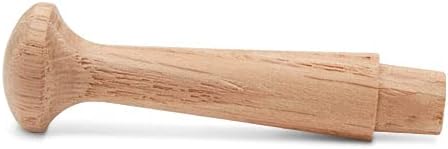 Woodpeckers Oak Wooden Shaker Pegs 2-7/16-inch, Pack of 50 Wooden Wall Hooks, Wood Hooks for Hanging Shaker Peg Rail and DIY Coat/Hat/Towel Hook