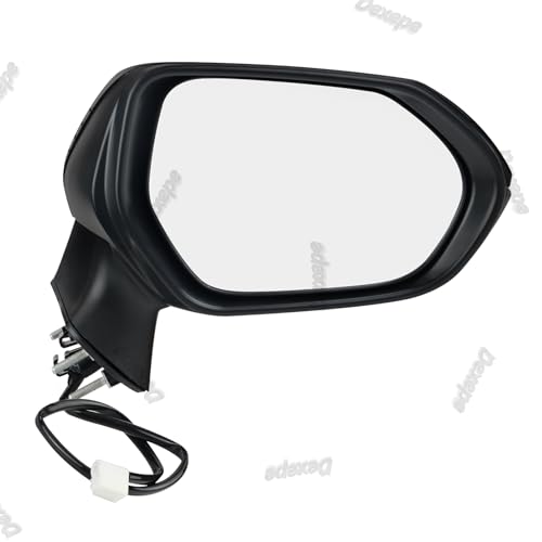 Dexepe Passenger Side Mirror Assembly Compatible with Toyota Corolla 2020-2025 Non-heated Power Adjustable Glass Replace 8791012F60, TO1321391, 8791002916, 8791002928 Black (3Pin Right)