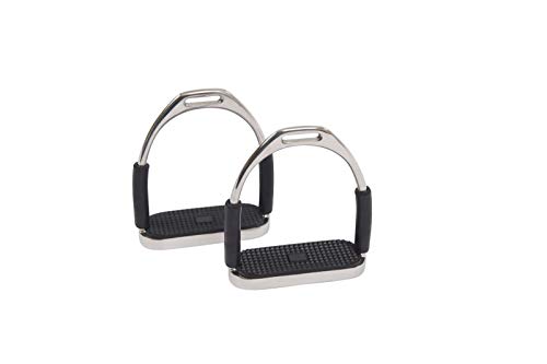 Korsteel - Estribos flexibles (11.5cm) (Blanco/Negro) Cover