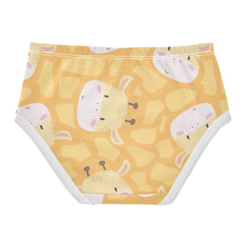 Wusikd Cute Animals Girls' Underwear Cotton Giraffe Girls Briefs Soft Toddler Underwear 4T Multi2