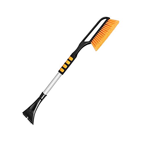 saobaokai Snow Scraper Snow Broom 2 in 1 Car Snow Brush Shovel Removal Brush Winter New Telescopic Snow Shovel Clean Tools