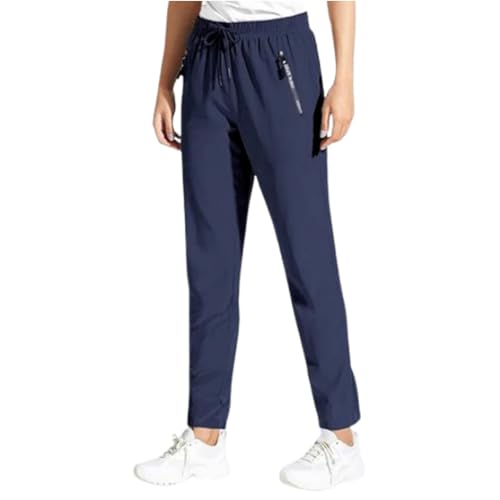Beeswan Pants for Women Over 50,Beeswan Stretch Pants for Women (Blue Straight,Large)