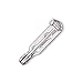 Beadaholique 24-Piece Bar Pin Back Glue On, 3/4-Inch, Silver Tone