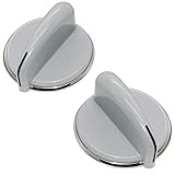 puxyblue WH01X10462 Dryer Control Knob Grey With Reinforced Metal Ring (2Pack) For General...