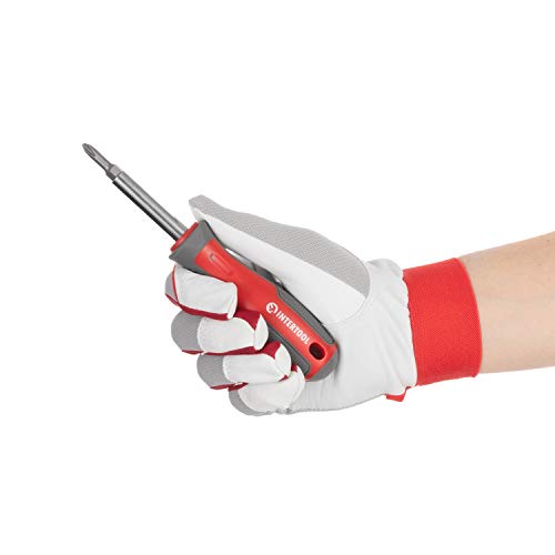 Intertool 6-In-1 Screwdriver, Multi-Bit Set, Double-Sided Phillips And Slotted Bits Vt08-3341 #TOP4