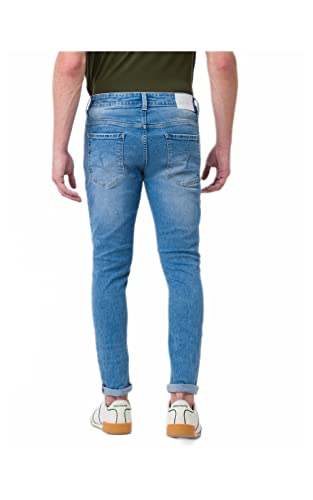 Image of Spykar Men's Kano Slim Fit Mid-Rise Jeans (Ankle Length)