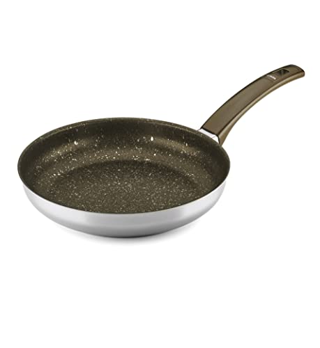 ALZA Petrea - Sartén (26 cm) Acero Inoxidable, Antiadherente 4 capas, Inducción, Lavavajillas
