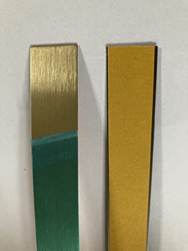 Messing gebürstet 2500x30x0,5 mm selbstklebend Blechstreifen Blechzuschnitt Blende Leiste Zierstreifen Streifen Flachleiste Abdeckleiste Fensterleiste Edelstahl V2A…