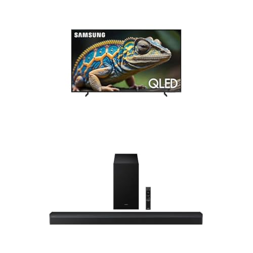 Image of Samsung 75-Inch Class QLED 4K Q60D Series Quantum HDR Smart TV w /Object Tracking Sound Lite (QN75Q60D, 2024 Model) + Samsung B-Series Soundbar HW-B750F 5.1 ch Subwoofer (2025 Model)