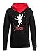 Produktbild Tinkerbell Circus Damen Schalkragenpullover schwarz/rot, Größe:S
