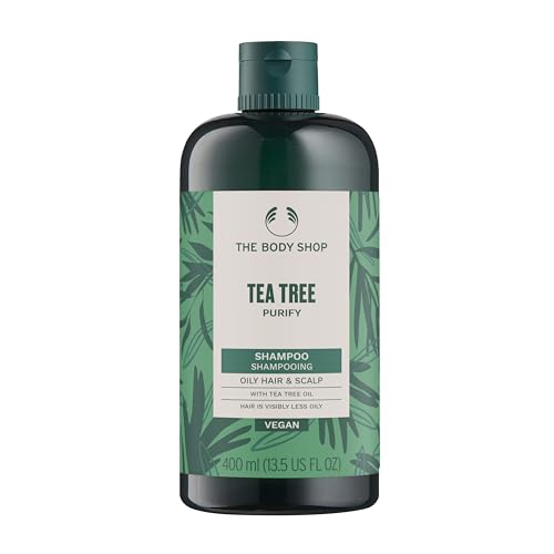 The Body Shop Tea Tree Shampoo Purifying & Balancing (1x 400ml) Clarifying Shampoo for Oily Hair & Scalp For a Refreshing & Purifying Cleansing Vegan Haircare