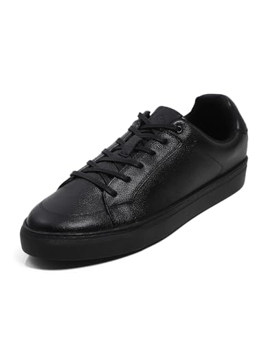 Image of Monte Carlo Mens Solid Lace Up Genuine Leather Casual Sneaker (201800FW)