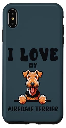 I Love My Airedale Terrier ? 킢̌D X}zP[X iPhone XS Max p