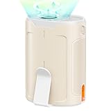 2025 AI Portable Fan Rechargeable, 4 Speeds 6600RPM Strong Airflow, Personal Waist Fan with up to 25H of Working Time, Hanging Neck Fan, Wearable Belt Fan for Camping, Outdoor, Jobsite - Champagne