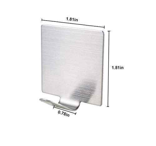 Togu SUS 304 ganchos de parede de aço inoxidável autoadesivos resistentes à prova d'água sem unhas