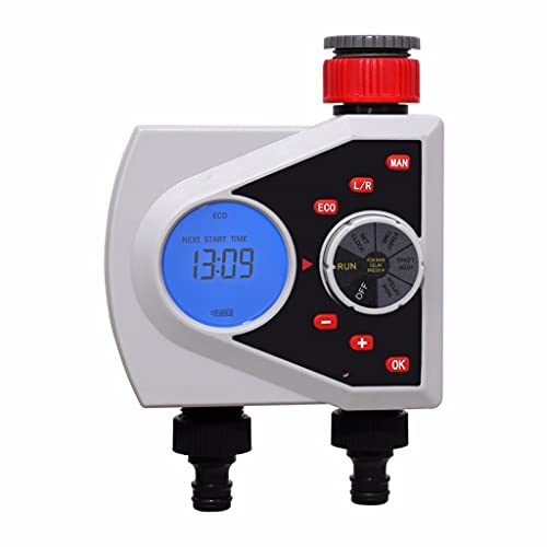 Automatische Bewässerungsuhr mit Zwei Ausgängen für den Garten, digitales elektronisches Magnetventil, Sprinkler-Timer, Bewässerungssteuerungssystem