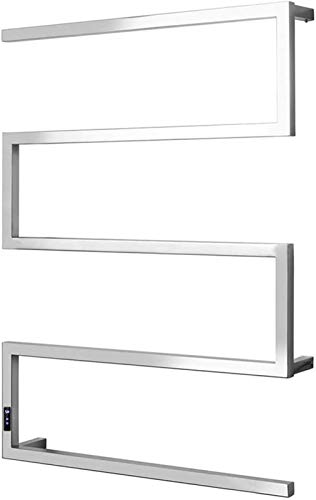 Radiateur mural de salle de bain, sèche-serviettes électrique mural avec minuterie 1/8 d'heure, interrupteur, pour le chauffage et le séchage de la...