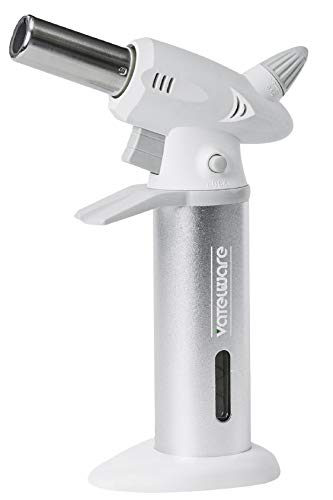 Premium Butane Torch – Culinary Torch Lighter – Professional Blow Torch Lighter – Kitchen Torch – Crème Brûlée Torch – Chef Torch – Hand Held Sous Vide Blow Torch Lighter