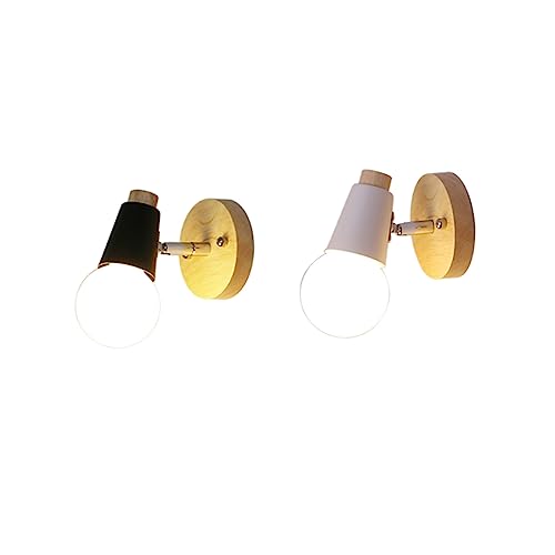 Aplique de pared E27 TEHAUX de hierro blanco para iluminar el dormitorio 4