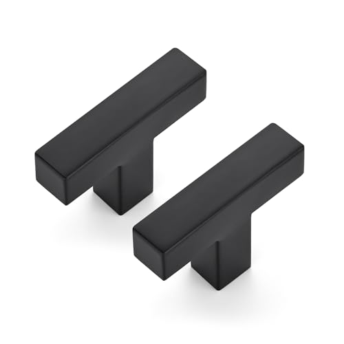 JOY DECOR 20 pack black cabinet knobs, 2 inch