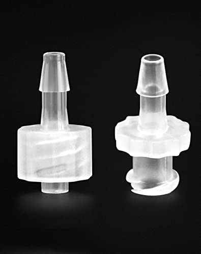 Qwork QS8994 Male Luer Lock & Female Luer Lock 1/8 Inch Pp Hose Barb Adapter, 50 Pcs Pp Hose Barb Adapter For Laboratory Biochemical/Analytical Instruments thumb #1