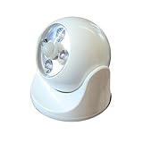 MAXSA Innovations 40241 Battery-Powered Motion-Activated LED Anywhere Light, White