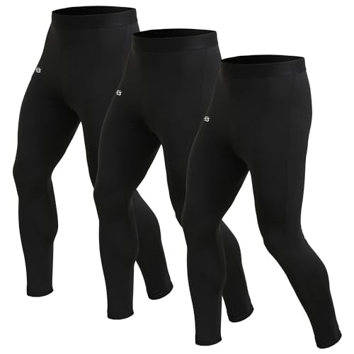 Image of Men's 1~3 Pack Compression Pants Cool Dry Gym Leggings Baselayer Running Tights