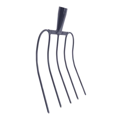 VICASKY Rastrello per Letame Maneggevole in Ferro Solido Attrezzo Agricolo Multifunzionale per Raccolta Letame Cavallo e Pulizia Prati Strumento Essenziale per Fattorie e Aree Verdi