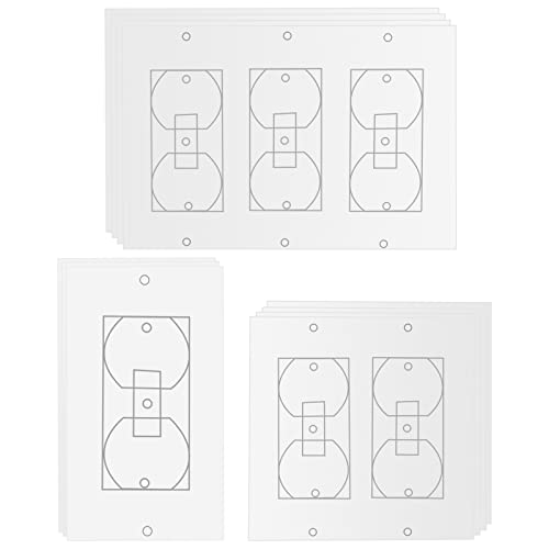 Outlet Insulators Draft Sealers, 11 Pack Electrical Outlet Insulation Pads, Rectangle Light Switch Covers Wall Plate Insulation Gasket Socket Covers For Outlets, Electrical Outlet Cover Plates #TOP26