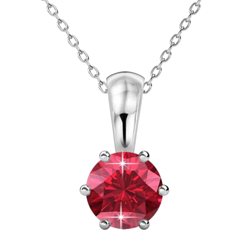 Cate & Chloe July Birthstone Pendant Necklace image