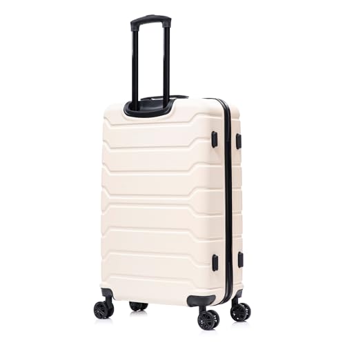 Image of InUSA TREND Luggage with Spinner Wheels | Durable Lightweight Hardside Suitcase, Travel Sets with Handle and Trolley | (20in, 24in, 28in, 32in) 4 Piece Set | Sand