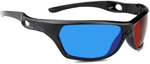 Miniatura 3 de BUJIATANG Gafas 3D Universales Azul y Rojo 3D Gafas para Uso en el Hogar Tv Cine Juego 3D